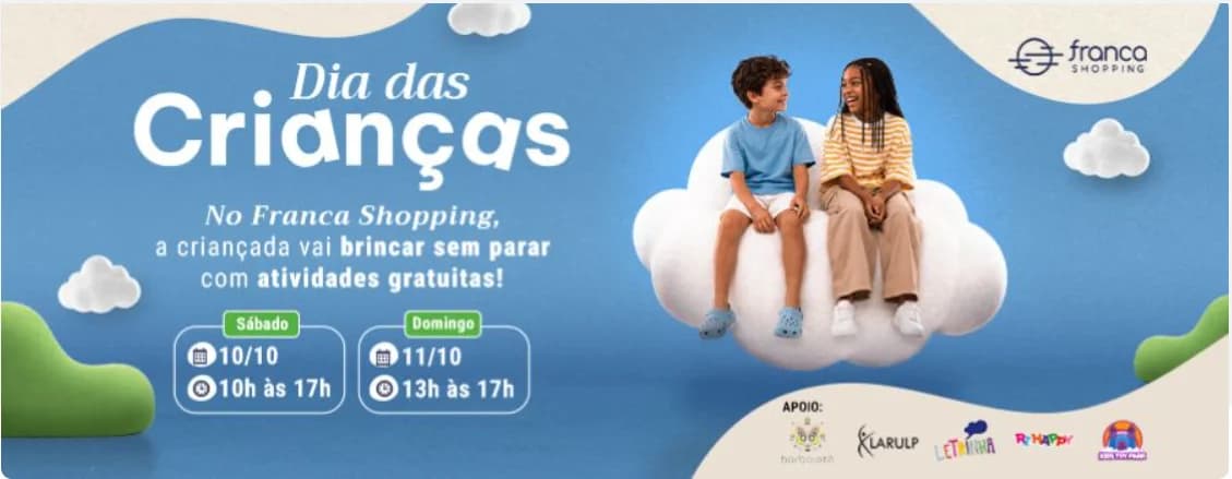 Franca Shopping terá programação gratuita para o Dia das Crianças